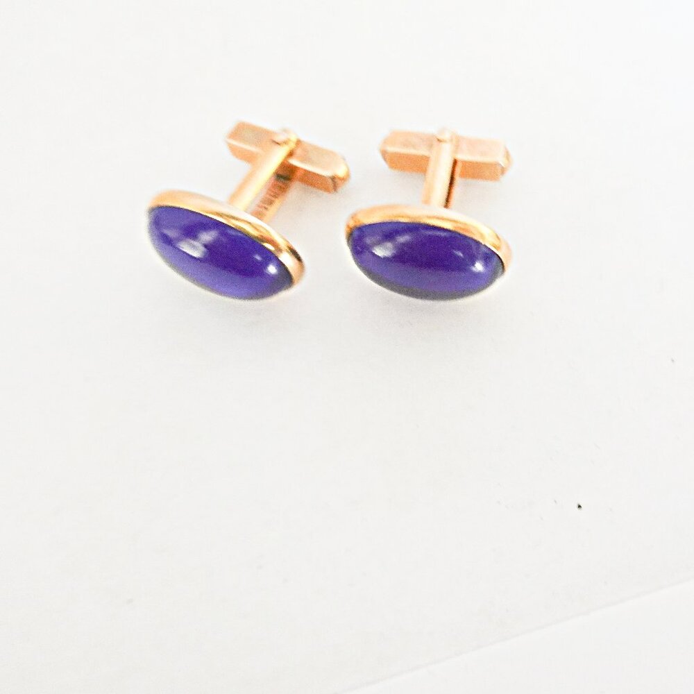 Vintage Blue Cobalt men's cufflinks